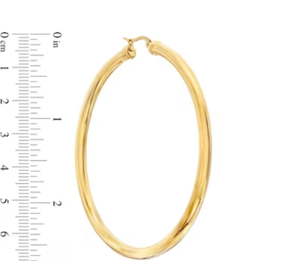 Sterling Silver 925 Gold Overtone Hoops